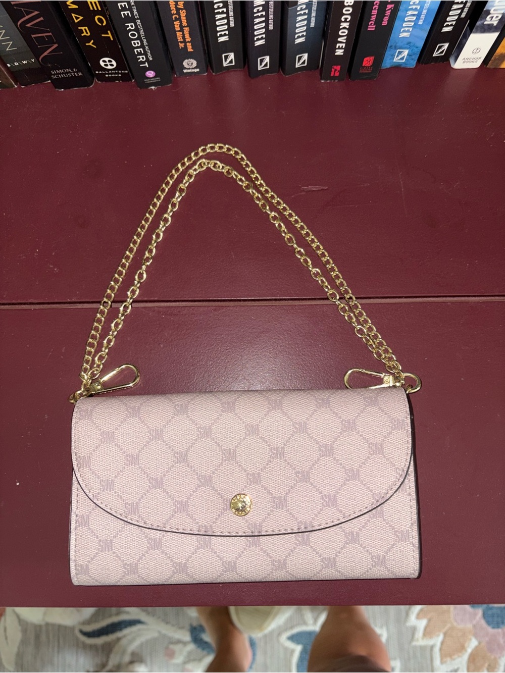 Steve Madden Light Pink Chain Crossbody Bag